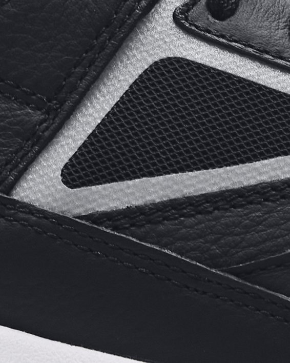 Chaussures unisexes en cuir UA Forge 96, Black, pdpMainDesktop image number 0