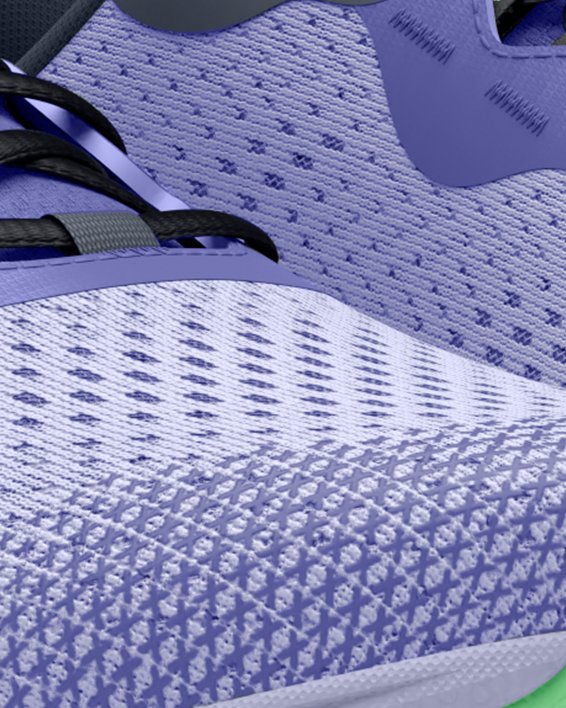 Unisex UA Sonic Trail Running Shoes, Purple, pdpMainDesktop image number 3