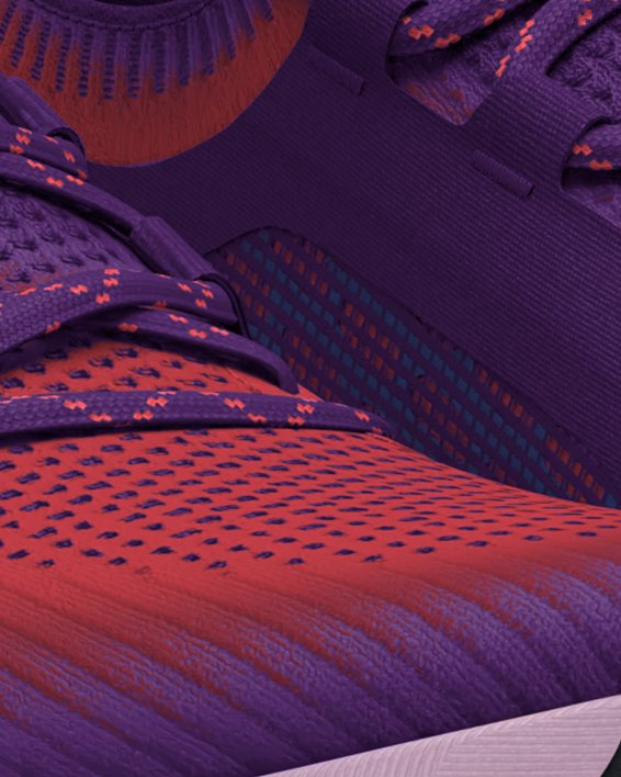 Unisex UA Phantom 3 SE Running Shoes in Purple image number 3