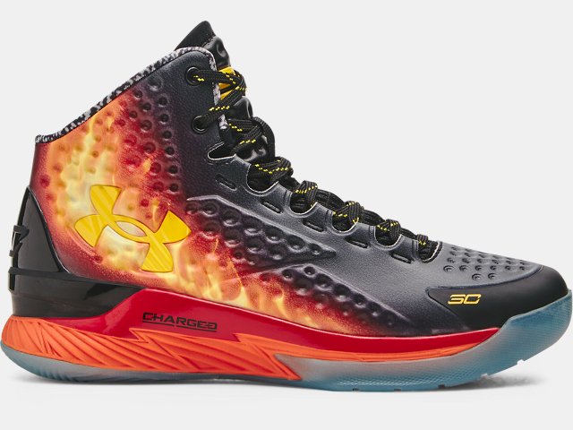 Grade School Curry 1 Retro Curry Jam Basketball Shoes Under Armour