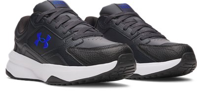 Мужские кроссовки Under Armour UA Edge Leather Training, цвет: Антрацитовый / Белый — фото 3