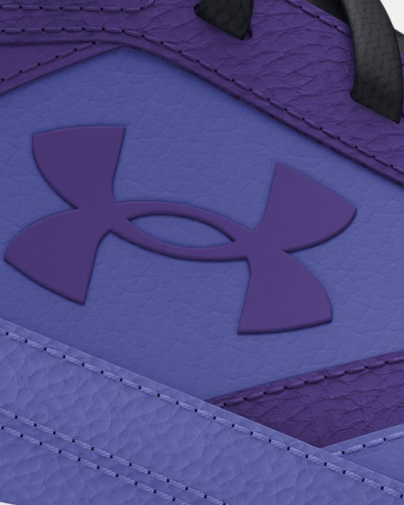 Men's UA Edge Leather Training Shoes in Purple image number 0