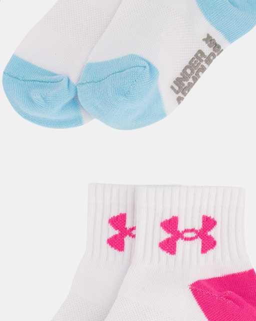 Girls' Infant-Toddler UA Essential Basic 6-Pack Quarter Socks