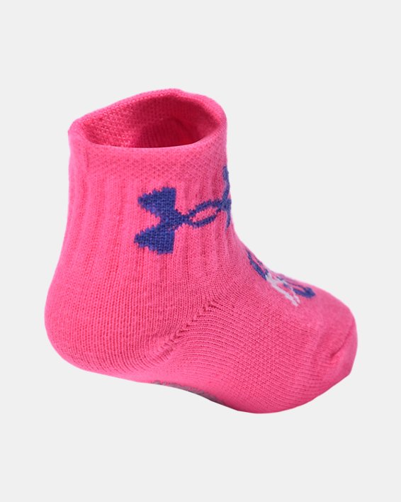 Girls' Infant/Toddler UA Essential Star Burst 6-Pack Quarter Socks