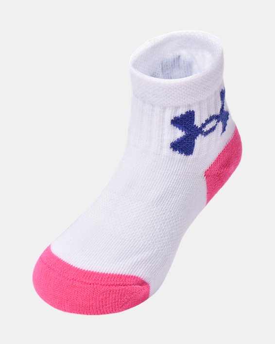 Girls' Infant/Toddler UA Essential Star Burst 6-Pack Quarter Socks