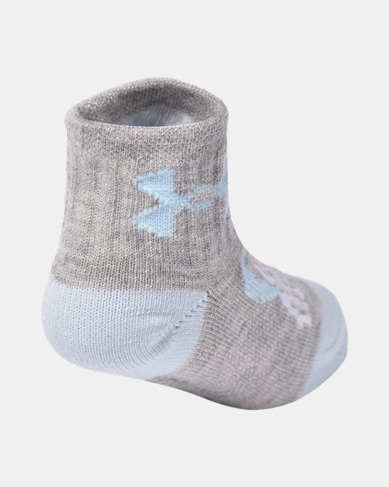 Girls' Infant-Toddler UA Essential Hearts 6-Pack Quarter Socks