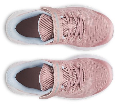 UA Pursuit 4 Big Logo AC Girls' Pre-School Running Shoes | Under