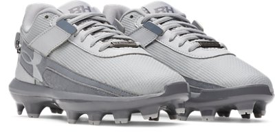 Бутсы Under Armour UA Harper 10 TPU Jr. Baseball Cleats для мальчиков, цвет: Серый — фото 3