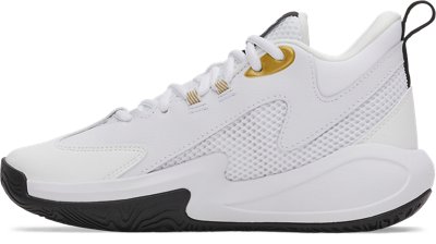 Детские кроссовки Under Armour Curry 3Z 25 Grade School Basketball, цвет: Белый / Чёрный — фото 2