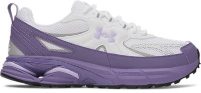 Under Armour Unisex White Apparition Tech Shoes / Purple Luxe / Purple Crest 11.5