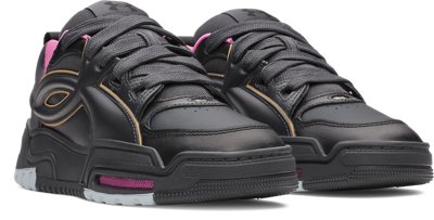 Кроссовки Under Armour UA Hb-Lo Unisex, цвет: Антрацитовый / Розовый — фото 3