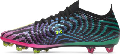 Мужские бутсы Under Armour UA Shadow Elite 4 FG Mach Soccer, цвет: Чёрный / Жёлтый — фото 2
