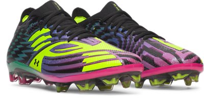 Мужские бутсы Under Armour UA Shadow Elite 4 FG Mach Soccer, цвет: Чёрный / Жёлтый — фото 3