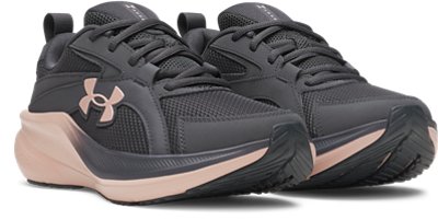 Кроссовки Under Armour UA Charged+ Assert 11 Running для девочек, цвет: Антрацитовый / Розовый, вариант 1 — фото 3