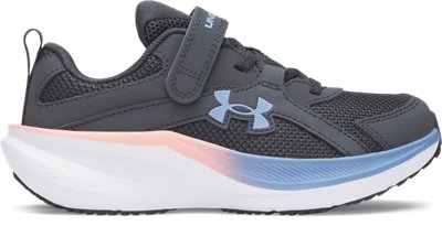 Кроссовки Under Armour UA Charged+ Assert 11 Running для девочек, цвет: Антрацитовый / Розовый