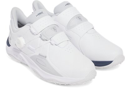 Under Armour BOA ゴルフシューズ ホワイト Under Armour Drive Pro BOA Wide UA White Blue Men Golf