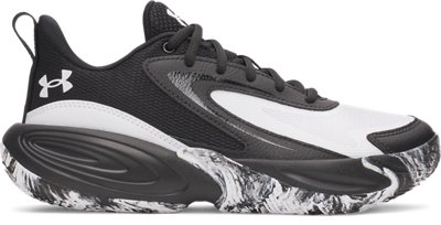 Chaussure de basketball Under Armour Lockdown 8 Grade School Noir / Blanc / Blanc 38.5