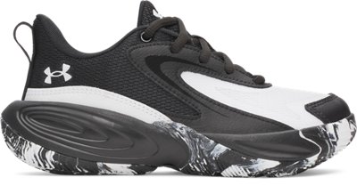 Chaussure de basketball Under Armour Lockdown 8 Pre-School Noir / Blanc / Blanc 35