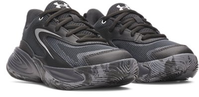 Детские кроссовки Under Armour UA Lockdown 8 Pre-School Basketball, цвет: Чёрный / Серебряный — фото 3