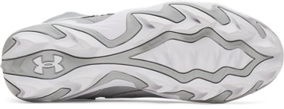 Бутсы Under Armour UA Harper 11 RM Jr. Baseball для мальчиков, цвет: Серый / Белый — фото 4