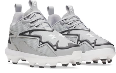 Бутсы Under Armour UA Harper 11 TPU Jr. Baseball для мальчиков, цвет: Серый / Антрацитовый — фото 3