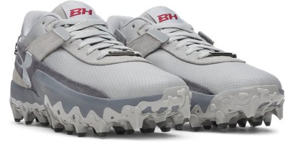 Мужские бутсы Under Armour UA Harper 10 Pro TPU Baseball, цвет: Серый — фото 3