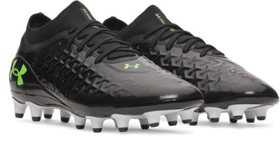 Бутсы Under Armour UA Magnetico Pro 6 FG Unisex Soccer Cleats, цвет: Чёрный / Металлик чёрный — фото 3