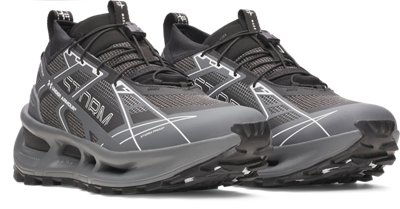 Кроссовки Under Armour UA Explor Trail Waterproof Unisex Trail Running, цвет: Чёрный / Тёмно-серый, вариант 1 — фото 3