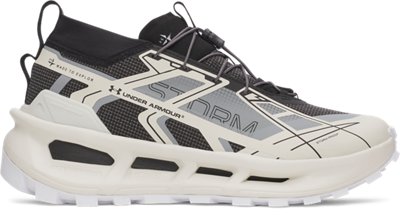 Chaussure de course Trail Under Armour Explor Trail imperméable unisexe Summit Blanc / Noir / Blanc 45.5