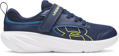 Under Armour スパイクシューズ 黒/青 UA Surge 5 Boys' Pre-School Running Shoes | Under Armour