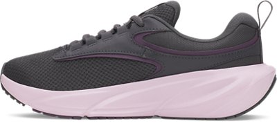 Женские кроссовки Under Armour UA Surge 5 Running, цвет: Антрацитовый / Розовато-лиловый розовый — фото 2