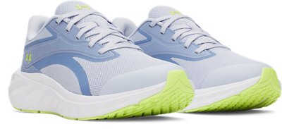 Кроссовки Under Armour UA Charged+ Ascend Running для девочек, цвет: Синий / Зелёный — фото 3