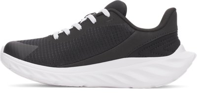 Кроссовки Under Armour UA Ascend Big Logo AL Pre-School Running Shoes для мальчиков, цвет: Чёрный / Белый — фото 2