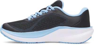 Кроссовки Under Armour UA Charged+ Chase Pre-School Running Shoes для девочек, цвет: Чёрный / Белый — фото 2