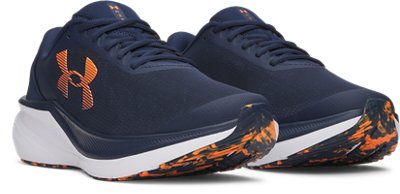 Мужские кроссовки Under Armour UA Charged+ Chase Running, цвет: Белый / Оранжевый — фото 3