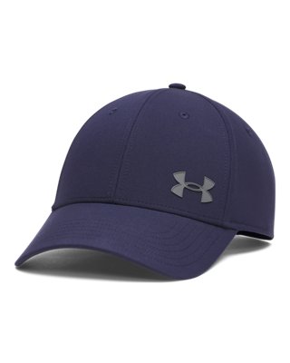 Casquette réglable Under Armour Blitzing Low Storm pour homme Midnight Bleu Marine / Castlerock Taille unique