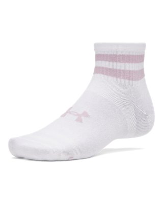 Носки UA Essential для мужчин, укороченные, 6 шт. — Under Armour, цвет: Белый / Розовато-лиловый розовый — фото 2