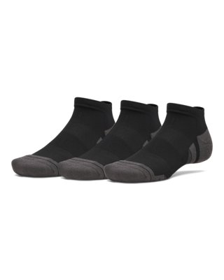 Chaussettes basses Under Armour Performance Tech unisexes (lot de 3 paires) Ultimate Noir / Ultimate Noir / Jet Gris M