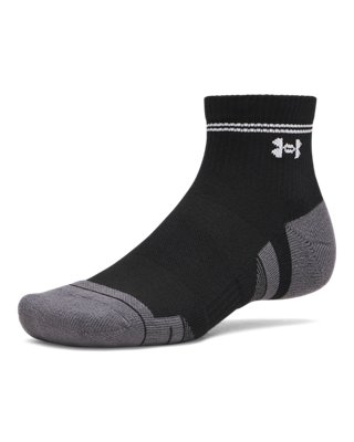Носки UA Performance Tech для мужчин, укороченные, 3 шт. — Under Armour, цвет: Чёрный / Белый — фото 2