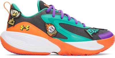 UA Lockdown 8 Patches Grade School Basketball Shoes