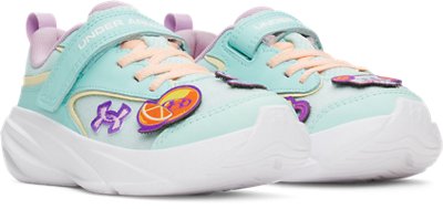 Кроссовки Under Armour UA Surge 5 Patches Running для девочек, цвет: Аквамариновый / Бирюзовый — фото 4