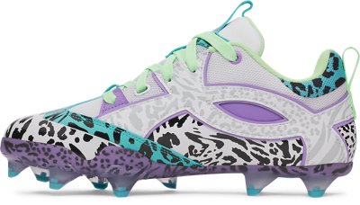 Мужские бутсы Under Armour UA Yard Icon TPU La Fiera PE Baseball Cleats, цвет: Фиолетовый / Синий — фото 2