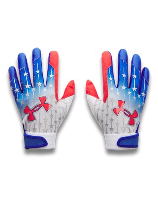 UA Clean Up USA Boys' Batting Gloves