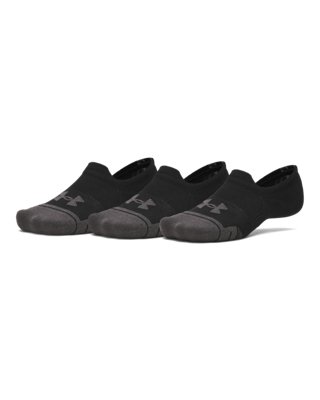 Under Armour Performance Tech Ultra Füßlinge im 3er-Pack, unisex Ultimate Schwarz / Ultimate Schwarz / Jet Grau M