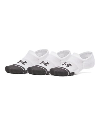 Under Armour Performance Tech Unisex 3-Pack Ultra Low Socks White / White / Jet Gray XL