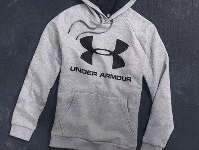 under armour grey hoodie mens