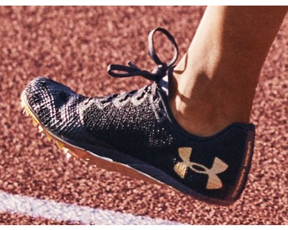 Under armour track spikes gold sale