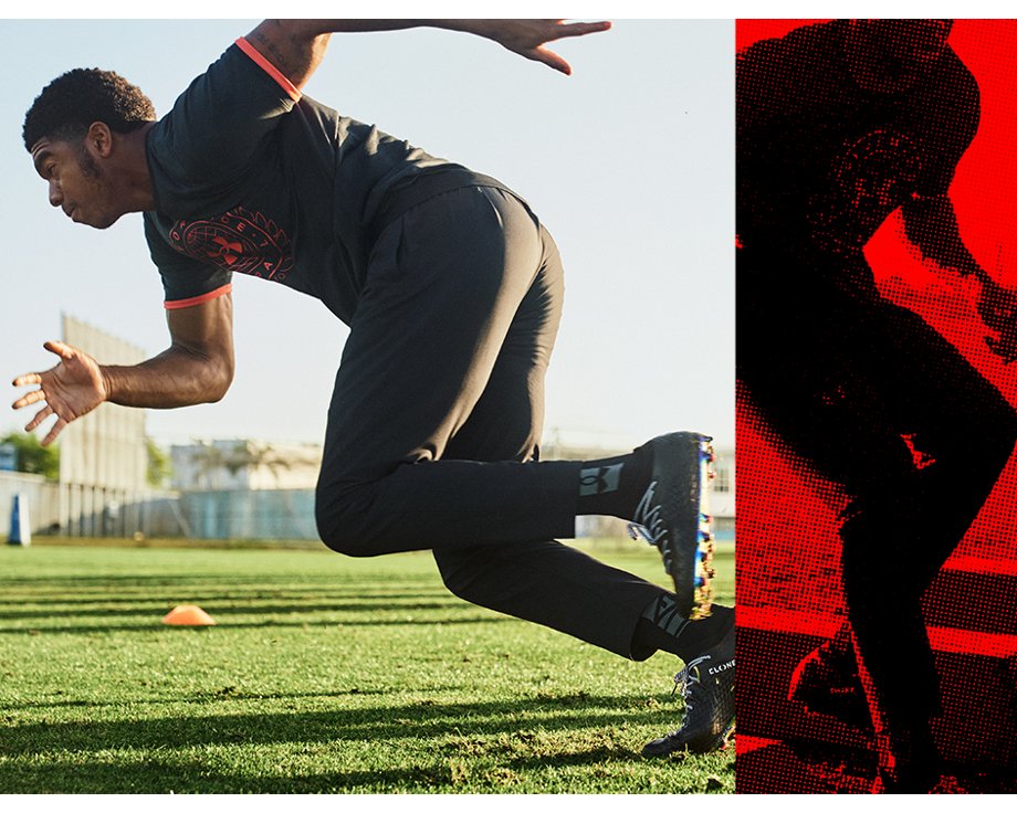 Under armour black tracksuit bottoms top