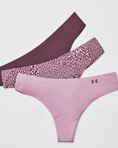 Under Armour Women's 3 Pack Pure Stretch Thong Panties Size XS New