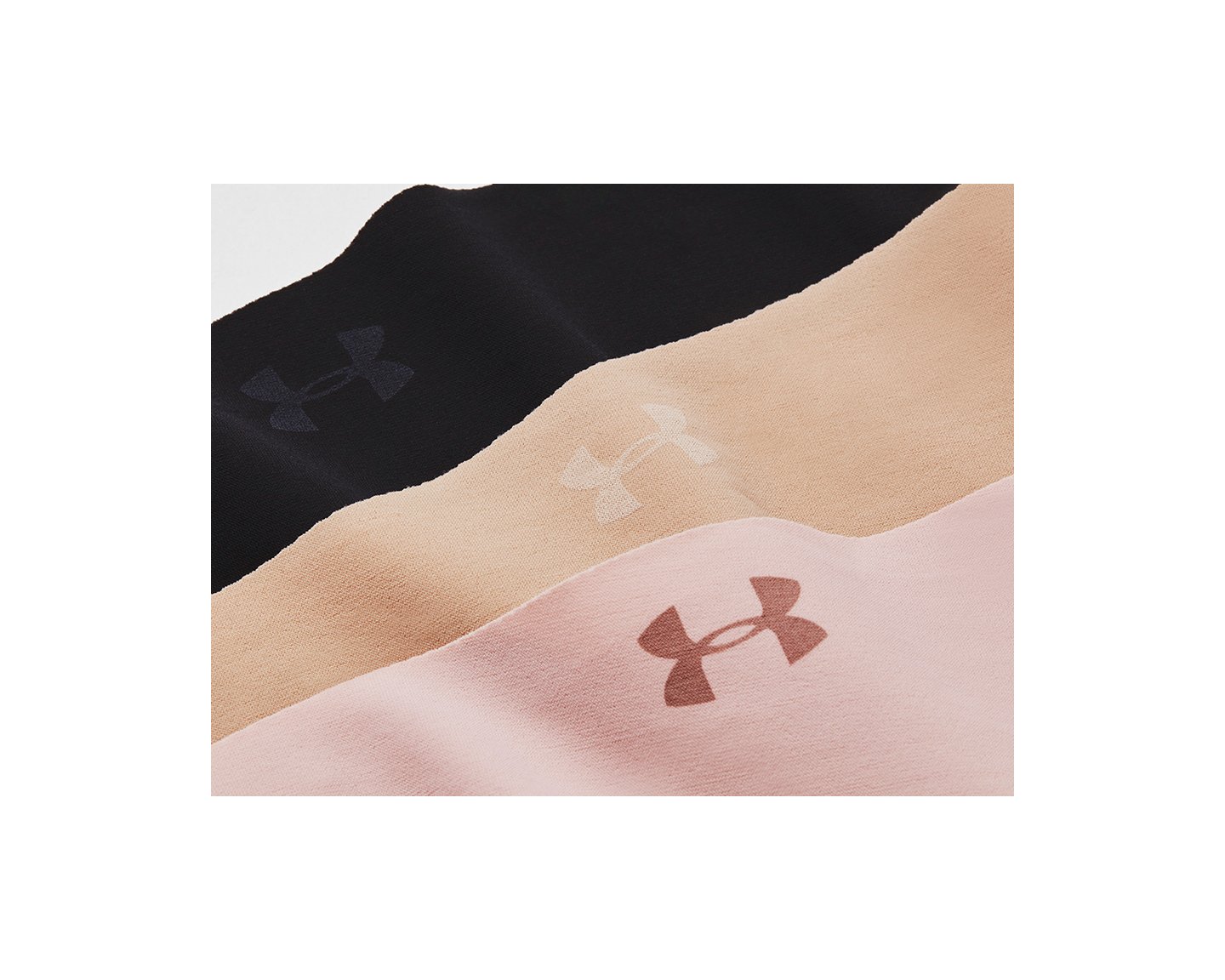 Under Armour Pure Stretch Hipster Briefs, Pack of 3, Black, XS